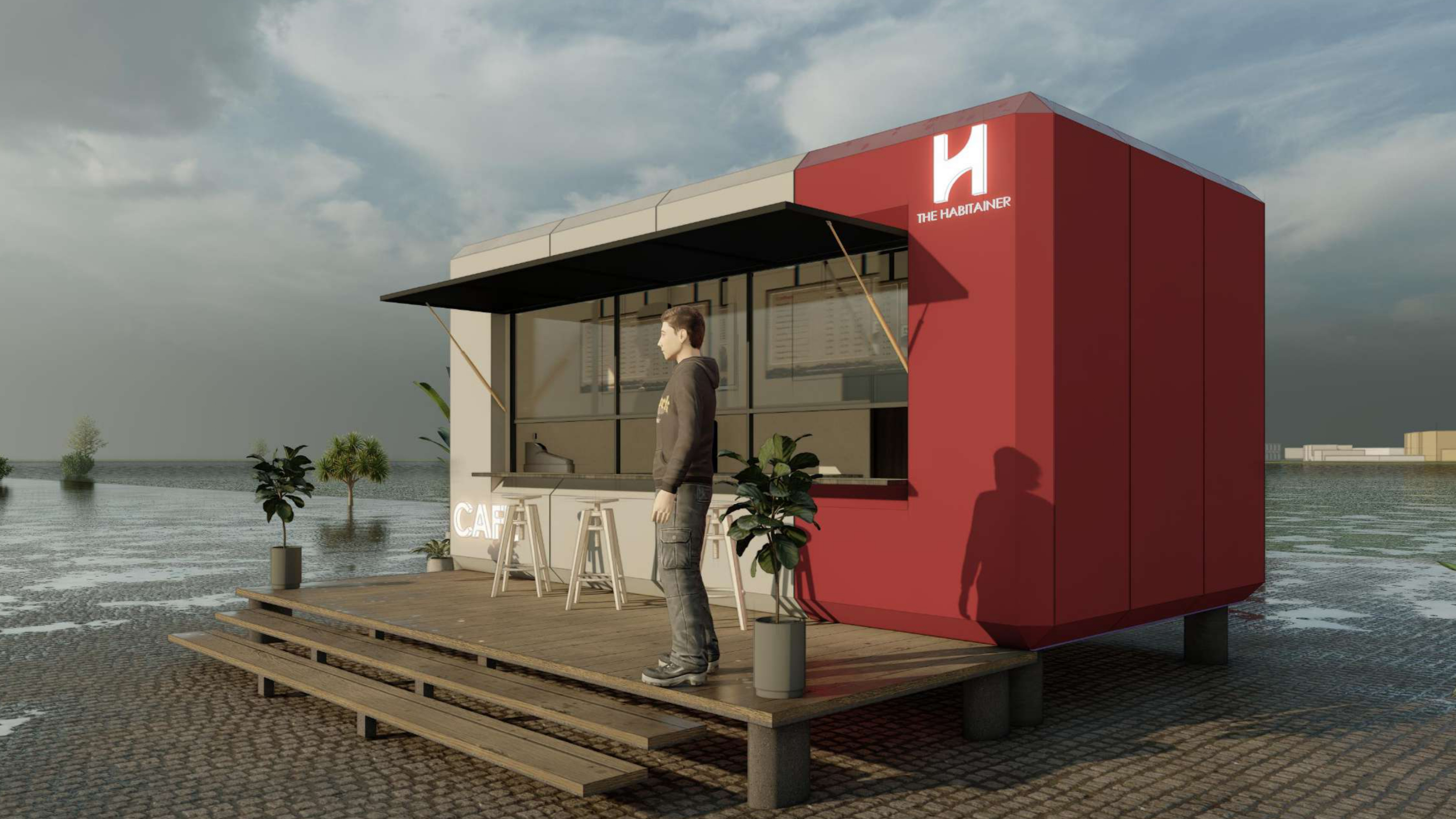 Prefab cafes – The Habitainer