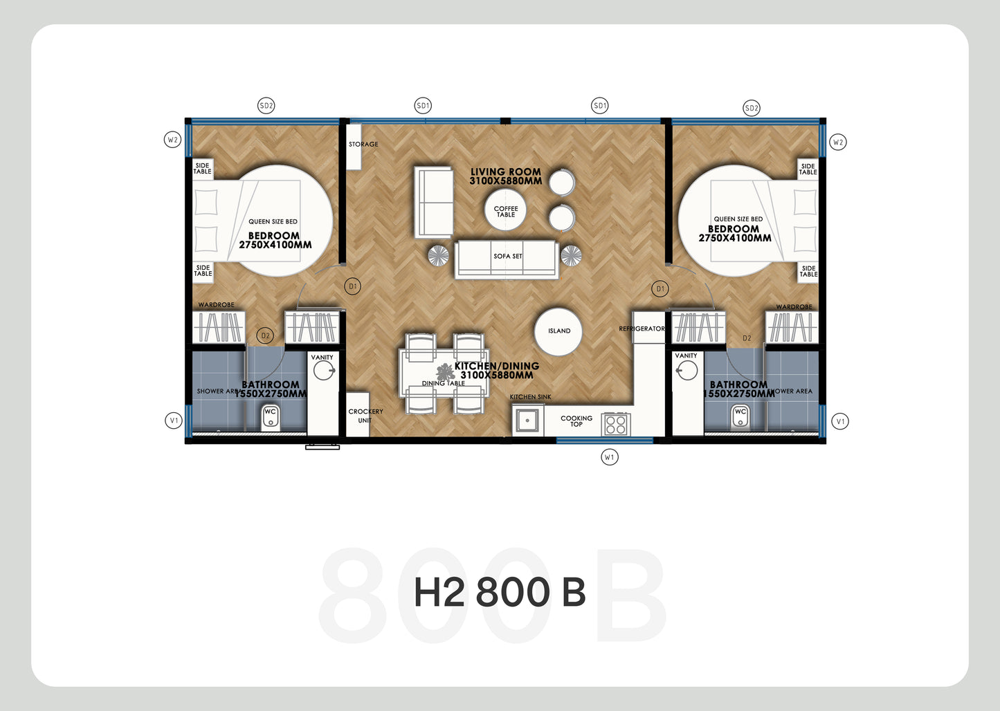 H2 800 B